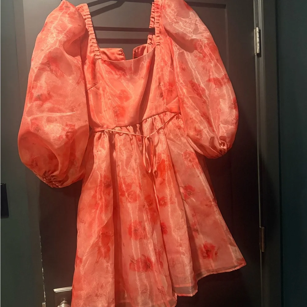 Vixen by Micheline Pitt Vibrant Orange labyrinth size medium never worn Fierys - Picture 3 of 8